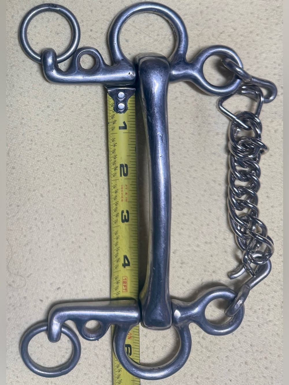 4 1/2” short shank mullen pelham